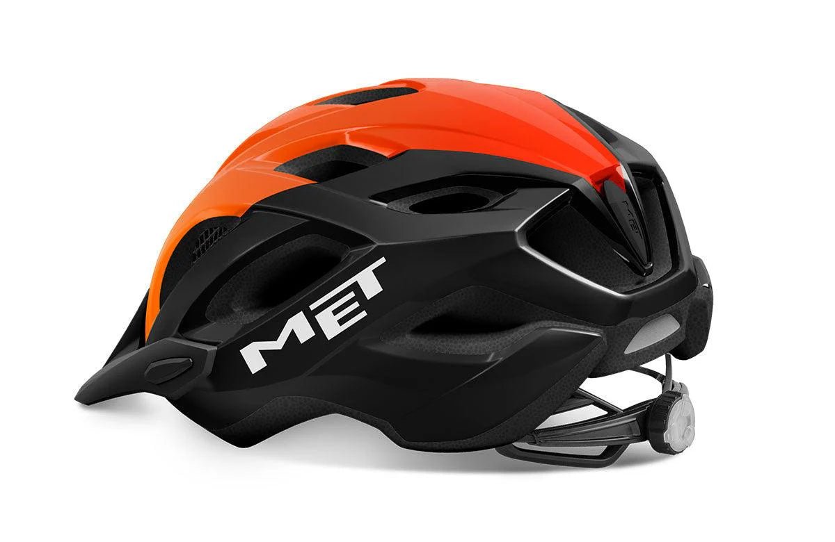 Met Crossover Cycling Helmet Black Orange | Glossy - D Byk Store