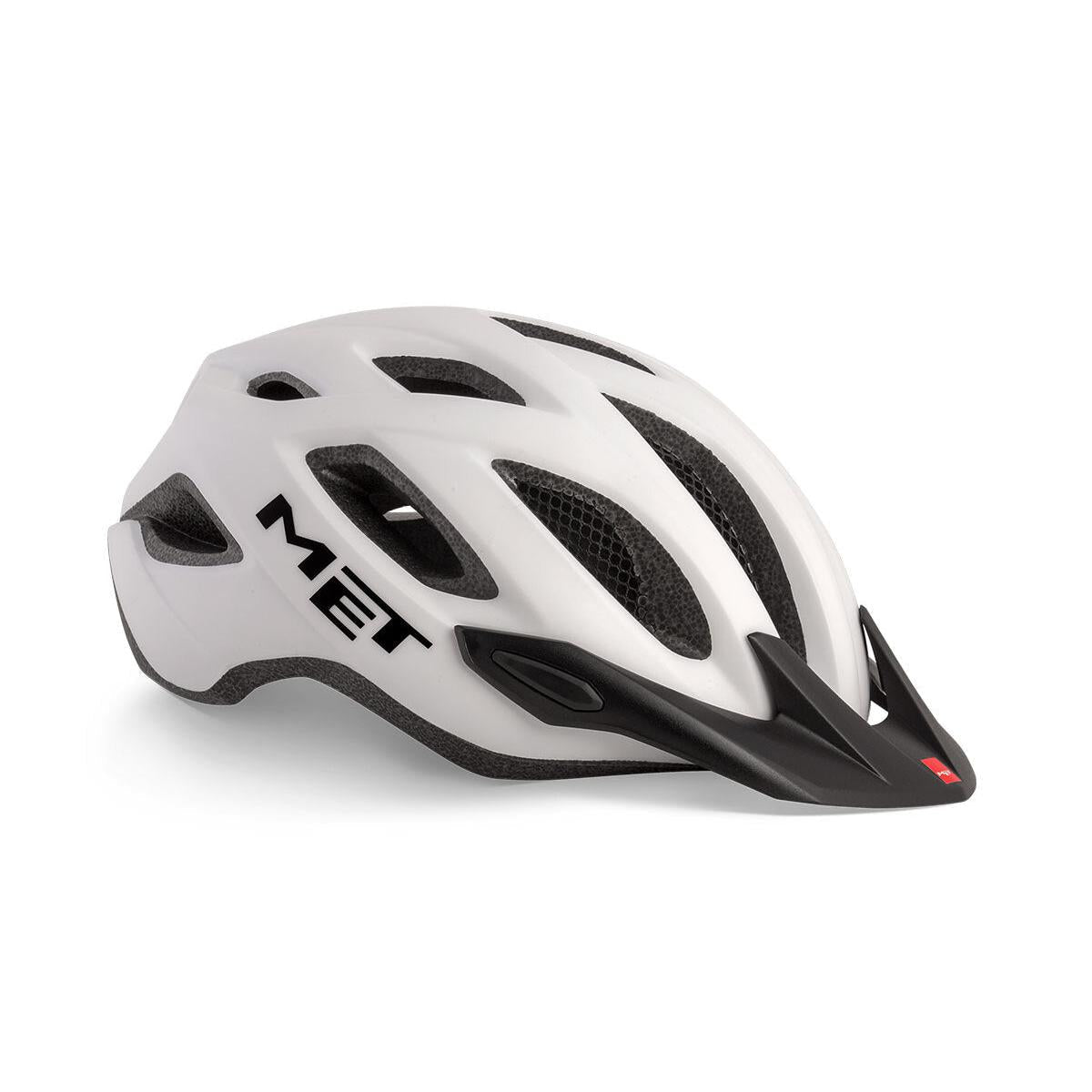 Met Crossover Cycling Helmet - White - D Byk Store