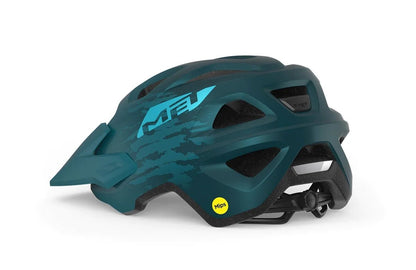 Met Echo MIPS CE MTB Cycling Helmet - Petrol Blue Matt - D Byk Store