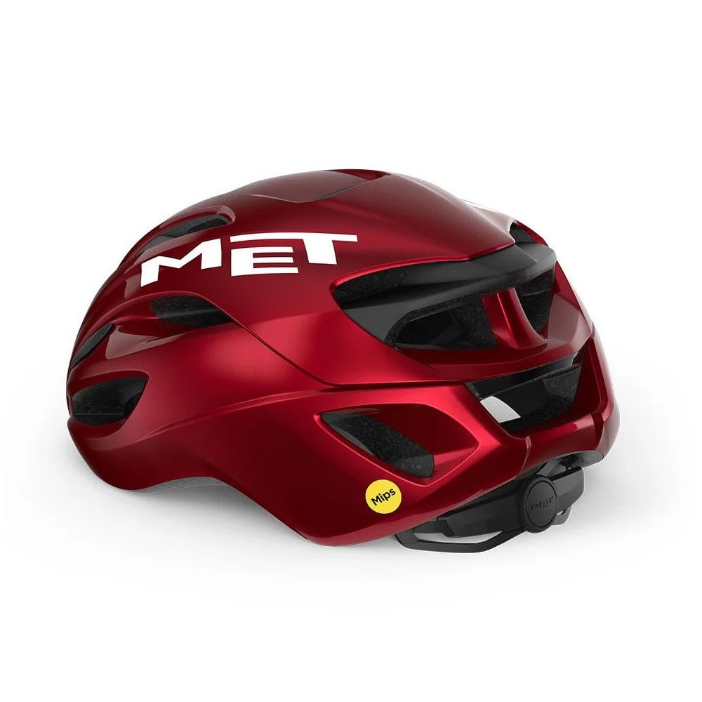 MET RIVALE MIPS | Red Metallic - Glossy - D Byk Store