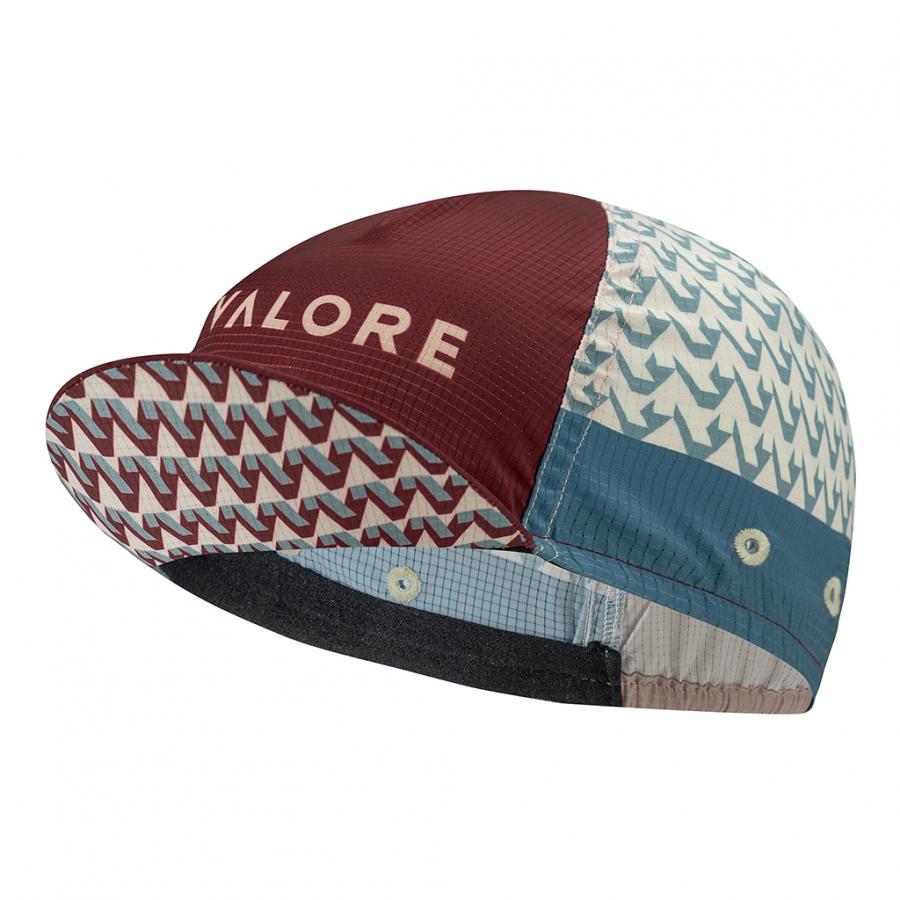 Monton Valore V-Motiva Cycling Cap-Red/Sky - D Byk Store