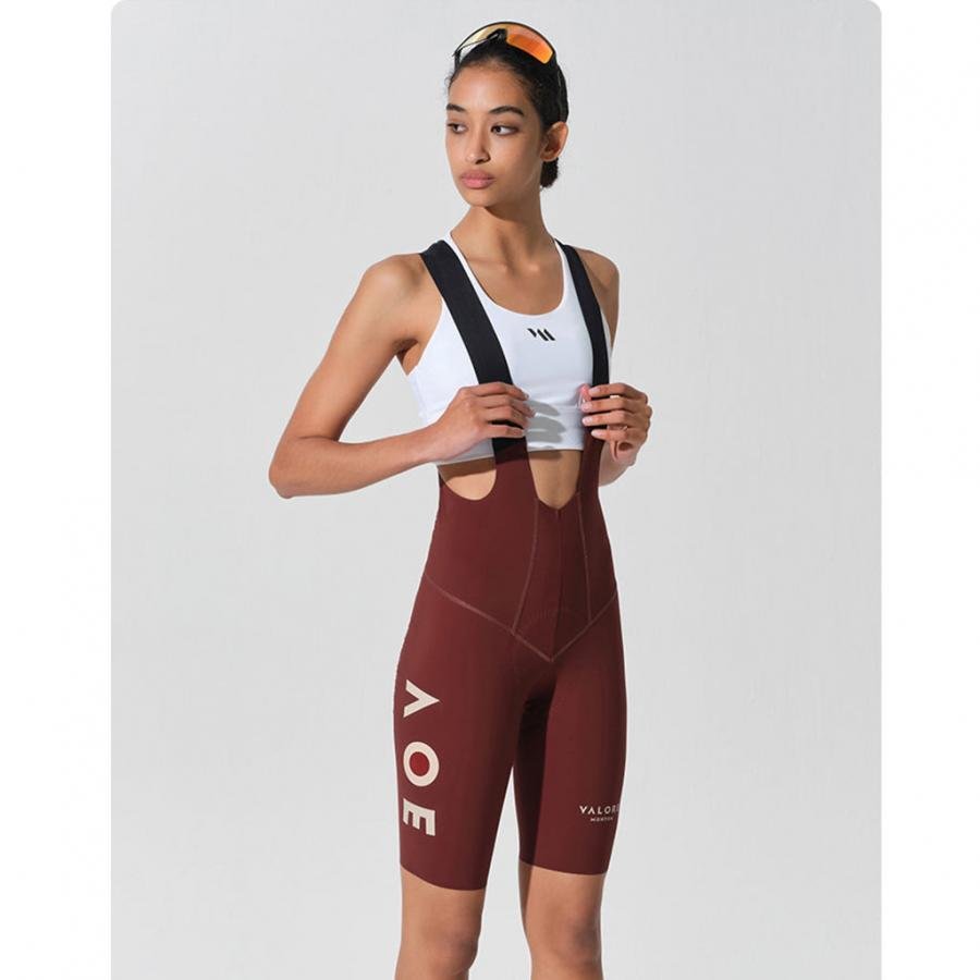 Monton Valore Wmn Nuova Luna Bibshorts-Brick Red - D Byk Store