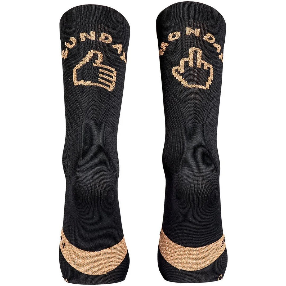 Northwave Sunday Monday Socks - Black/Gold - D Byk Store