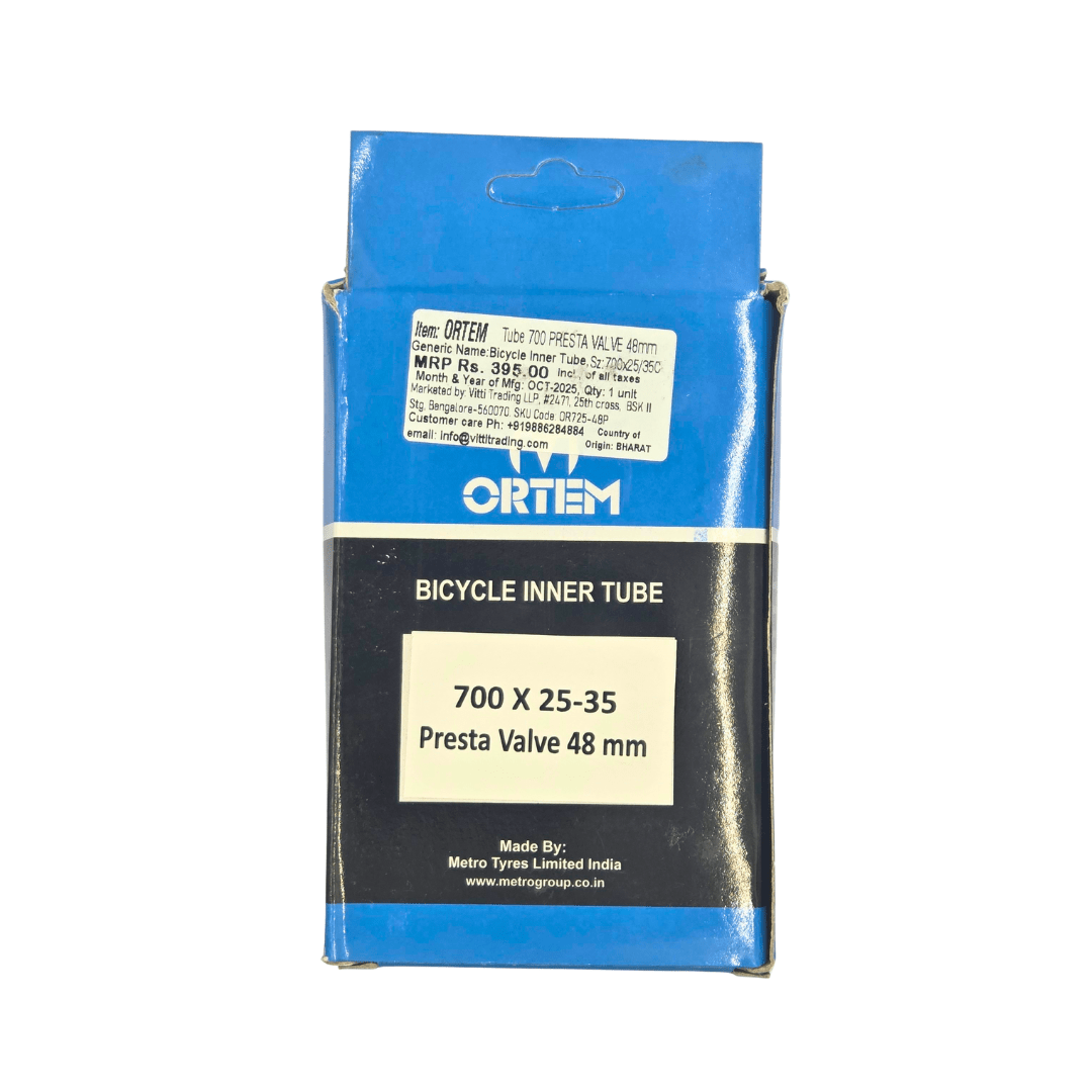 Ortem Tube 700×25–35C Road Tube – Presta Valve - D Byk Store