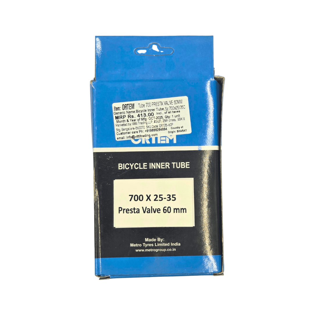 Ortem Tube 700×25–35C Road Tube – Presta Valve - D Byk Store