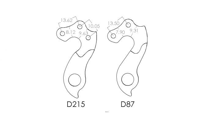Pilo D87 Derailleur hanger for BH, Canyon, Fuji, GT, Gios, Kona, Marin, Raleigh, Ridley, Stevens - D Byk Store