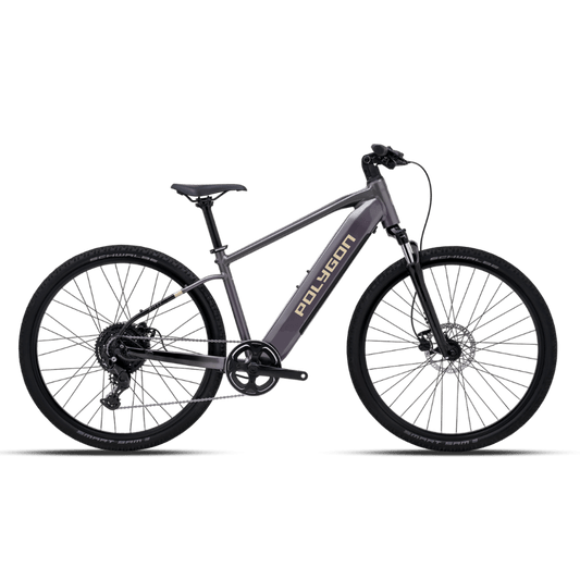 Polygon Kalosi Miles High Step - Electric Hybrid Bike - Charcoal - D Byk Store