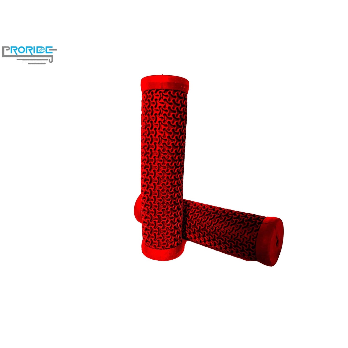 Proride Premium Rubber MTB Grips / Red,Rubber MTB Grips with Reach Compliance - Premium - Red color - D Byk Store