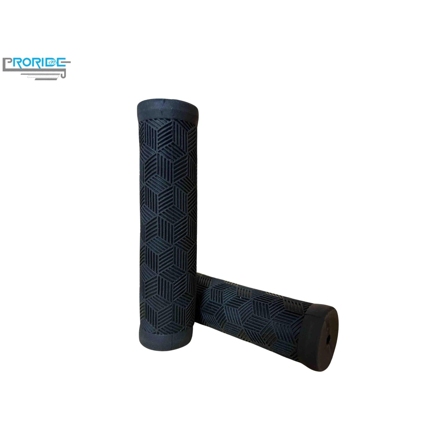 Proride Premium Soft Rubber Grips / Black,Rubber MTB Grips with Reach Compliance - Black - D Byk Store
