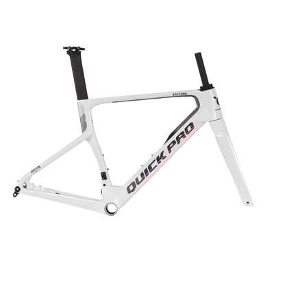 Quick Pro ER:ONE Aero Road Frameset with Handlebar (Starlight White) - D Byk Store