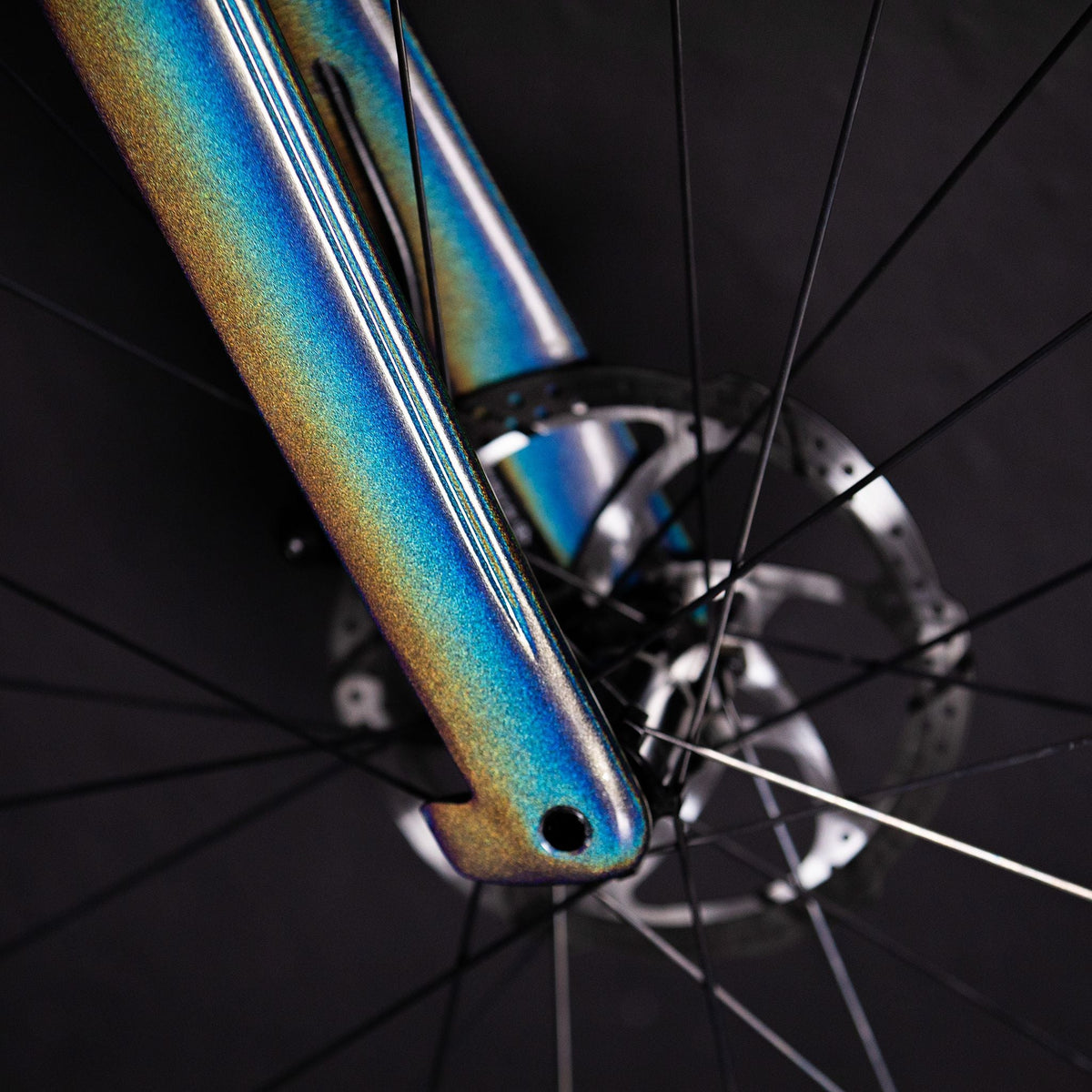 Ridley Noah Fast Disc Frameset (Prizmatic Silver / Apple Green) - D Byk Store