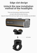 ROCKBROS Bike Front Headlight RHL1000LM - D Byk Store