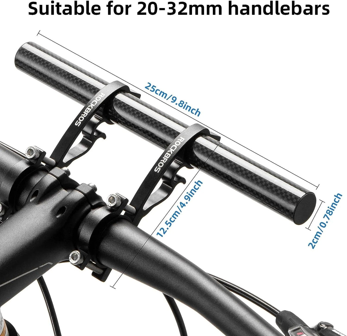 ROCKBROS Double Handlebar Extender - Lightweight & Durable Mount - D Byk Store