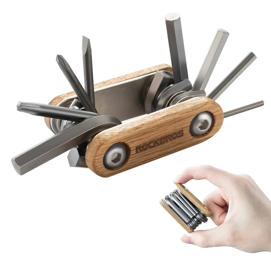 ROCKBROS Mini Lightweight Foldable Tools 8 in 1 Multitools Repair Set - D Byk Store