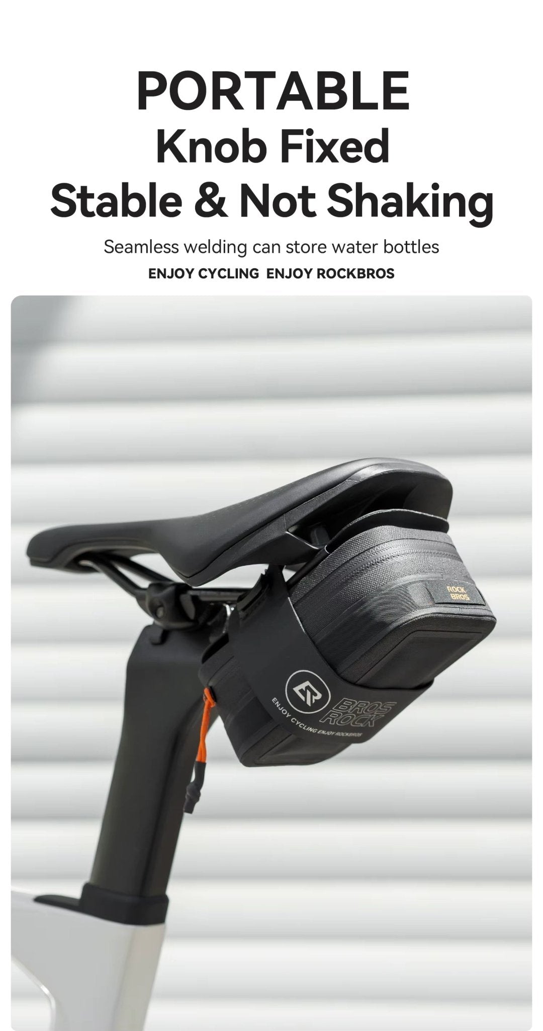 ROCKBROS Waterproof Saddle Bag with Bottle Holder - D Byk Store