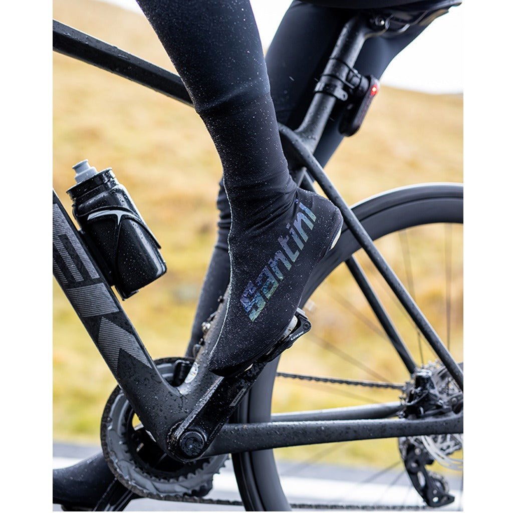 Santini Ace Shoecovers - Black - D Byk Store