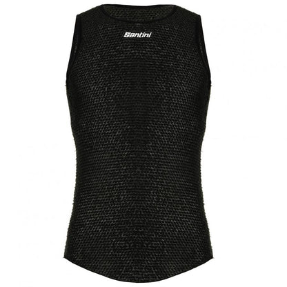 Santini Alpha Winter Unisex Baselayer (Sleeveless)-Black - D Byk Store
