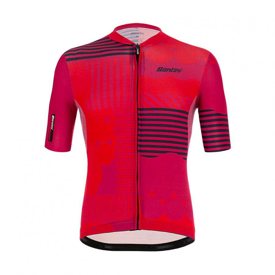 Santini Delta Optic Jersey-Red - D Byk Store