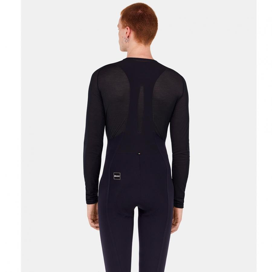 Santini Dry Winter Unisex Baselayer (Full Sleeves)-Black - D Byk Store