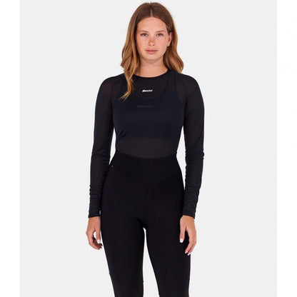 Santini Dry Winter Unisex Baselayer (Full Sleeves)-Black - D Byk Store