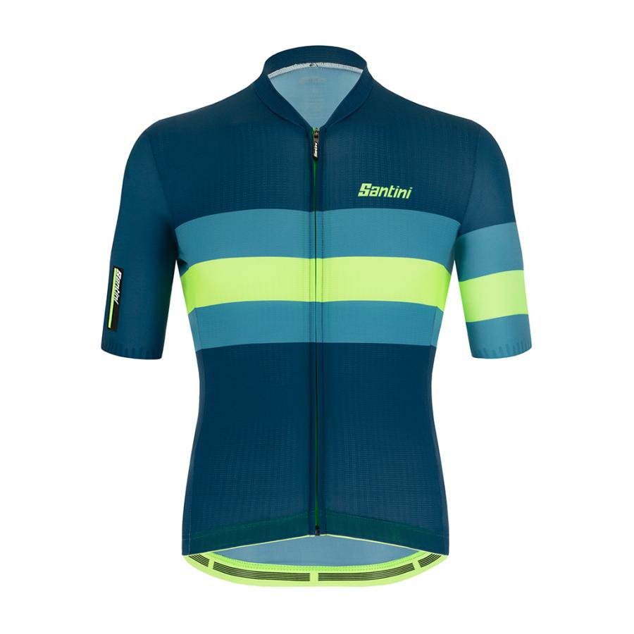 Santini Eco Sleek Bengal Jersey-Green - D Byk Store