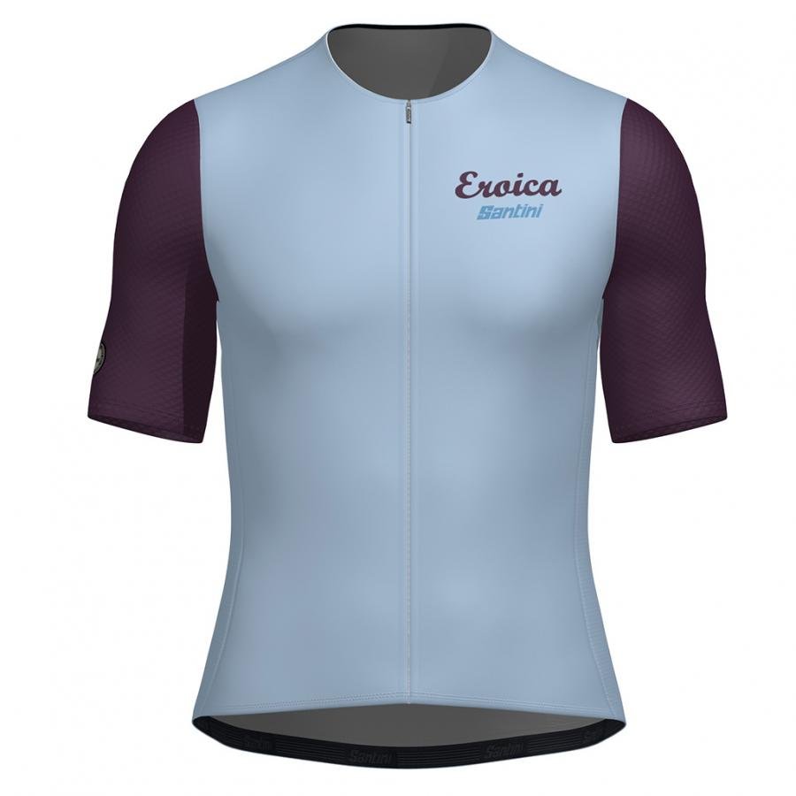 Santini Eroica Borgo Unisex Jersey-Light Blue - D Byk Store