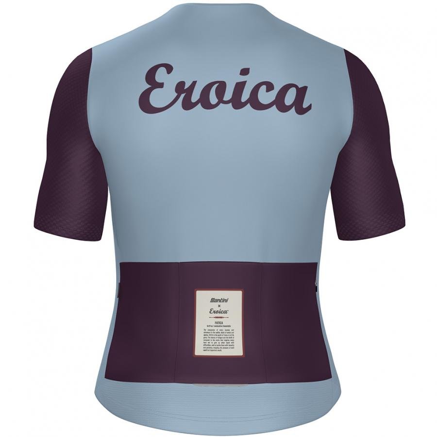 Santini Eroica Borgo Unisex Jersey-Light Blue - D Byk Store