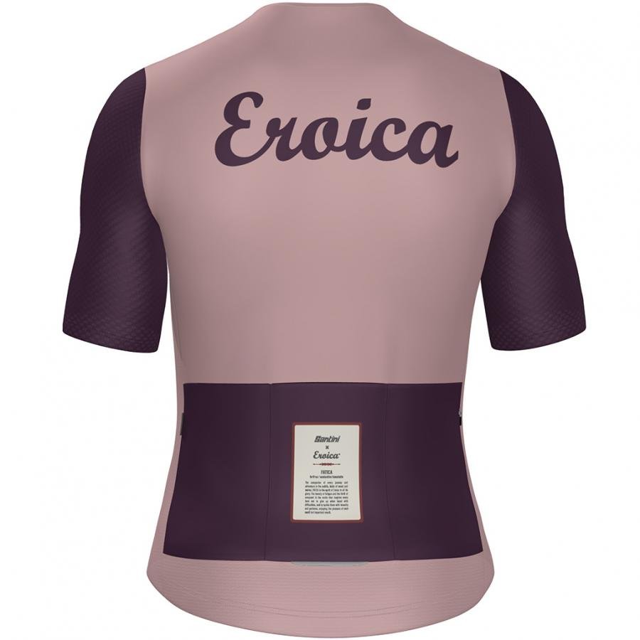 Santini Eroica Borgo Unisex Jersey-Pink - D Byk Store