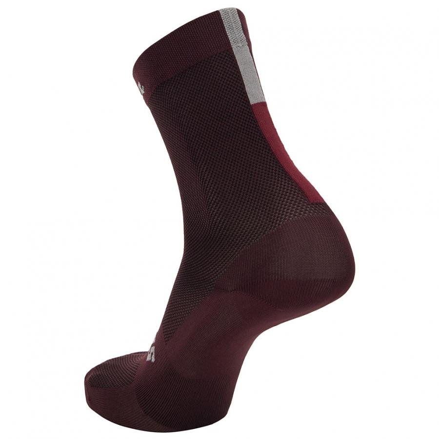 Santini Eroica Quiete Cycling Socks-Bordeaux - D Byk Store