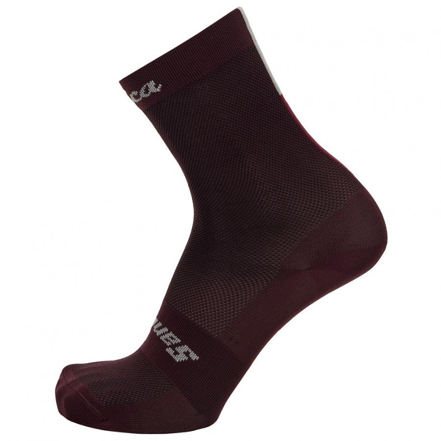 Santini Eroica Quiete Cycling Socks-Bordeaux - D Byk Store