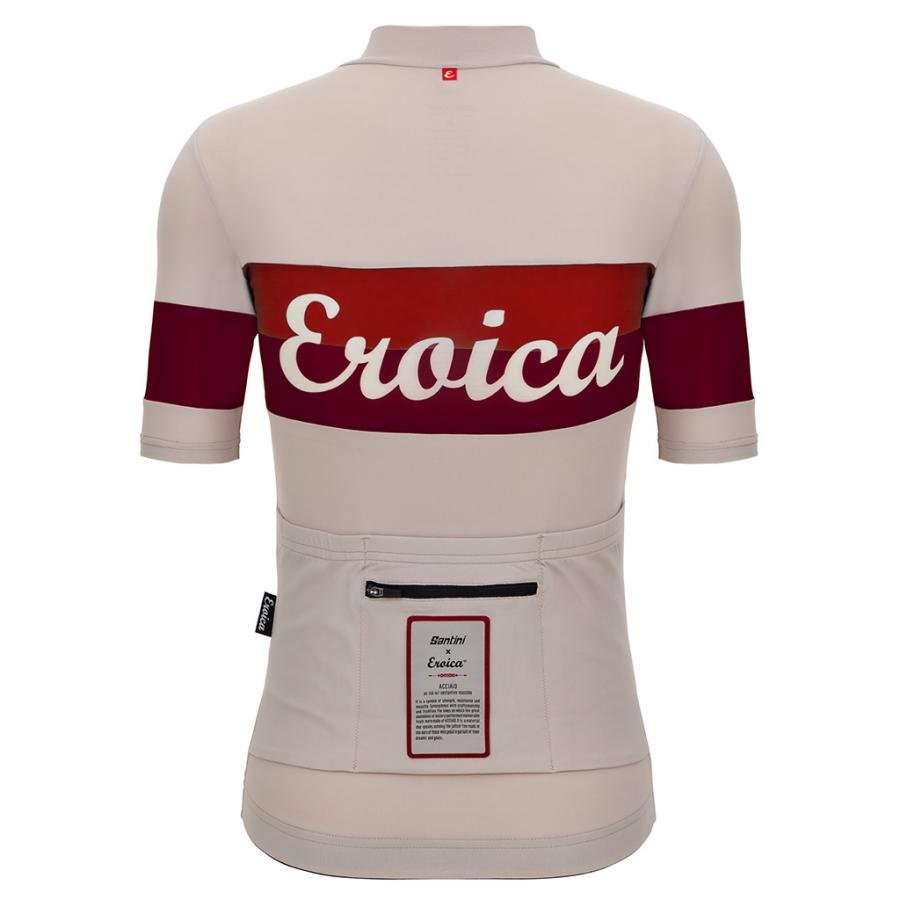 Santini Eroica Quiete Unisex Jersey-Cappuccino - D Byk Store