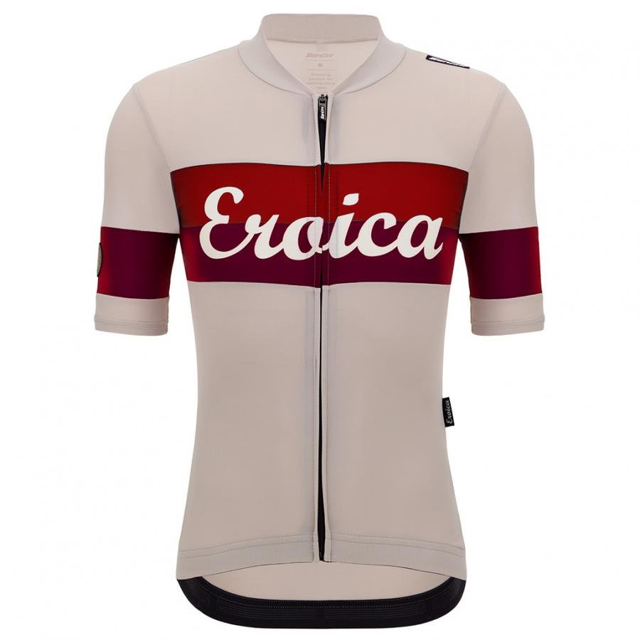 Santini Eroica Quiete Unisex Jersey-Cappuccino - D Byk Store