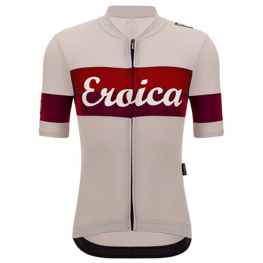 Santini Eroica Quiete Unisex Jersey-Cappuccino - D Byk Store