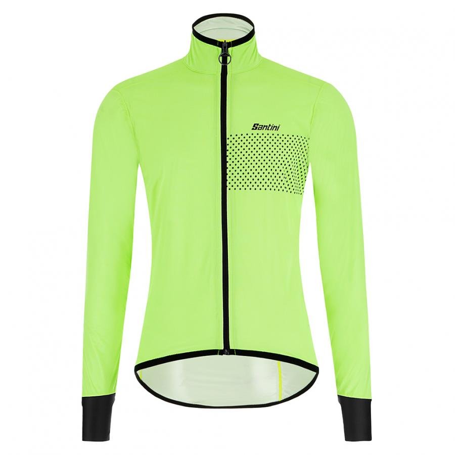 Santini Guard Nimbus Rain & Wind Jacket-Fluo Green - D Byk Store