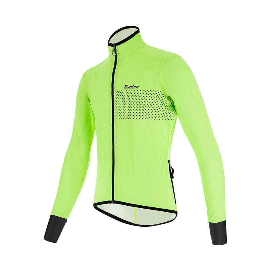 Santini Guard Nimbus Rain & Wind Jacket-Fluo Green - D Byk Store
