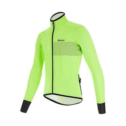 Santini Guard Nimbus Rain & Wind Jacket-Fluo Green - D Byk Store
