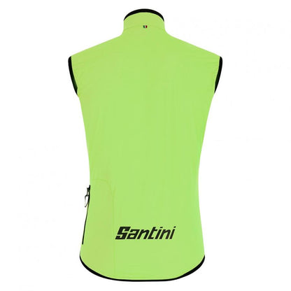 Santini Guard Nimbus Rain & Wind Vest-Fluo Green - D Byk Store