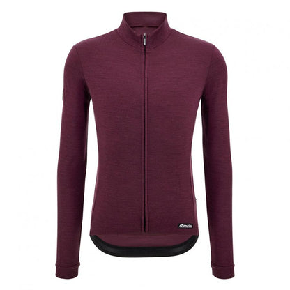 Santini Impetus Long Sleeve Jersey-Burgundy - D Byk Store