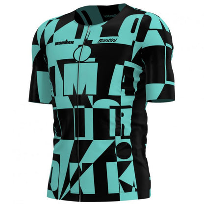 Santini Ironman Enigma Triathlon Jersey-Aqua - D Byk Store