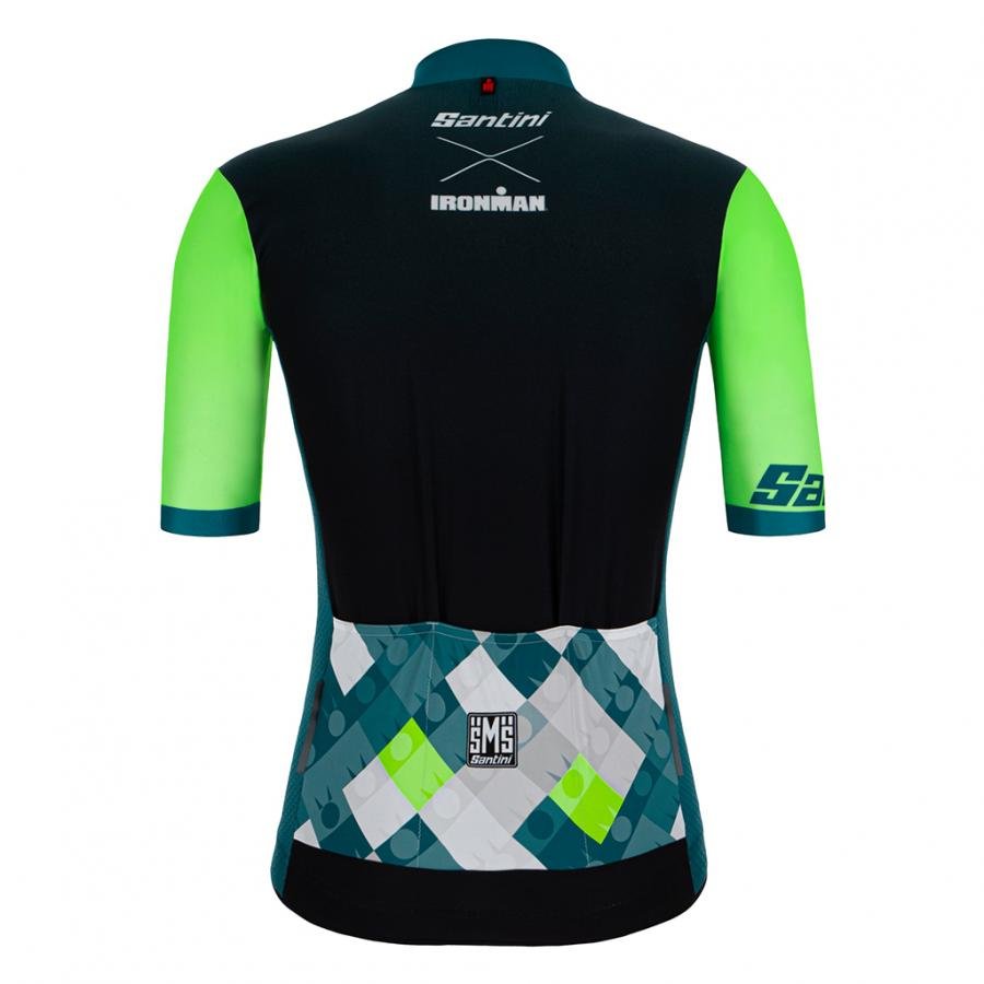 Santini Ironman VIS Jersey-Fluo Green - D Byk Store