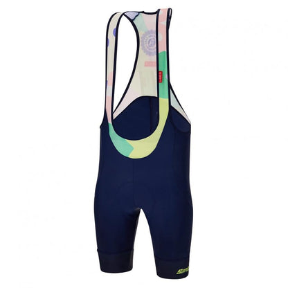 Santini La Vuelta KM Cero Bibshorts-Navy Blue - D Byk Store