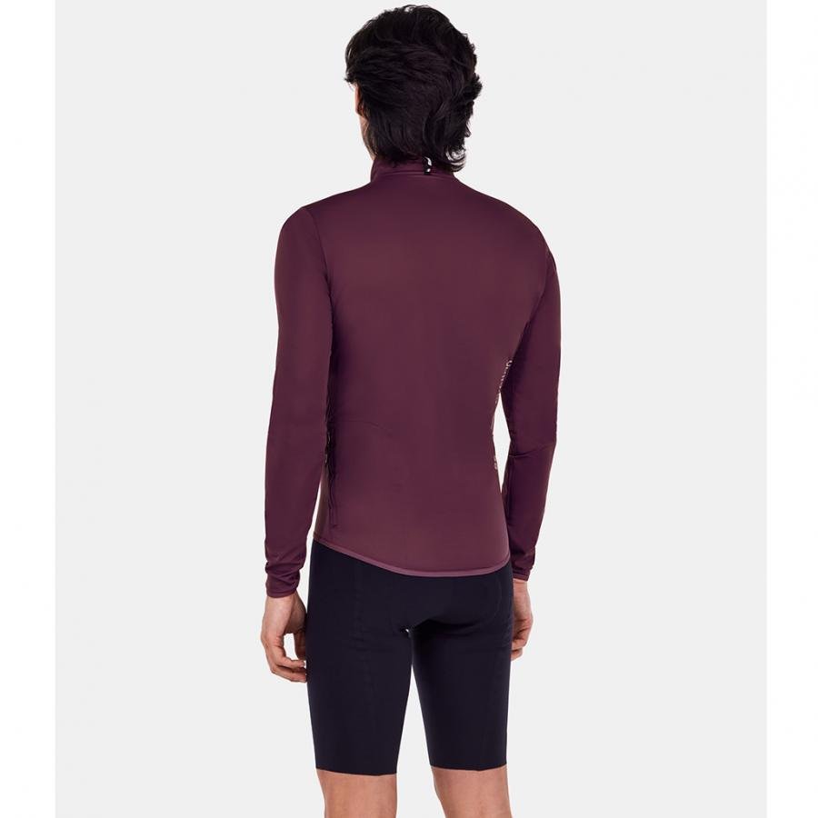 Santini Magic Unisex Packable Waterproof Jacket-Burgundy - D Byk Store