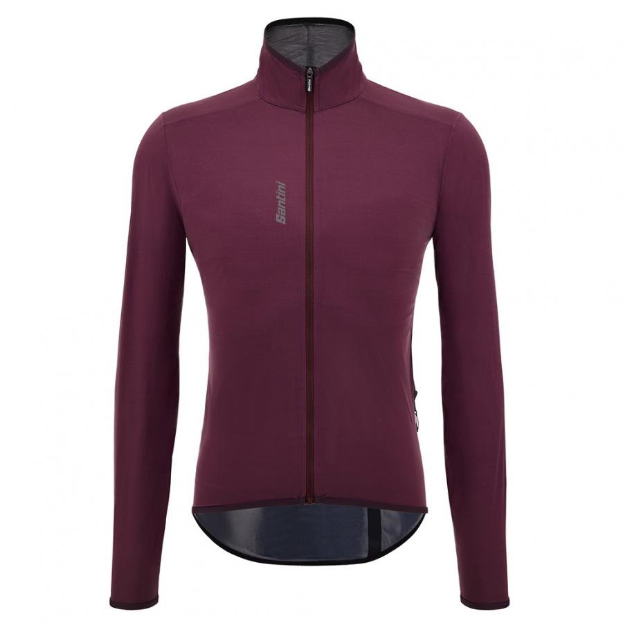 Santini Magic Unisex Packable Waterproof Jacket-Burgundy - D Byk Store