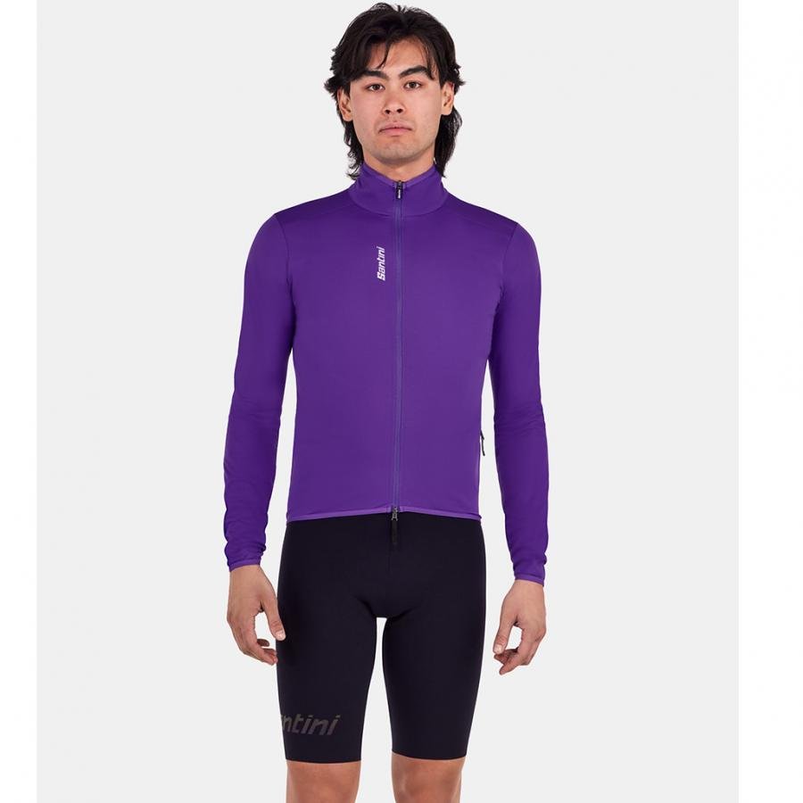 Santini Magic Unisex Packable Waterproof Jacket-Purple - D Byk Store