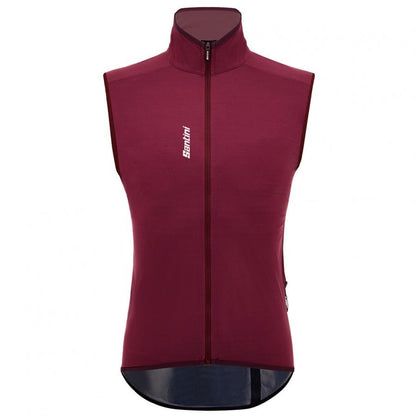 Santini Magic Unisex Packable Waterproof Vest-Burgundy - D Byk Store