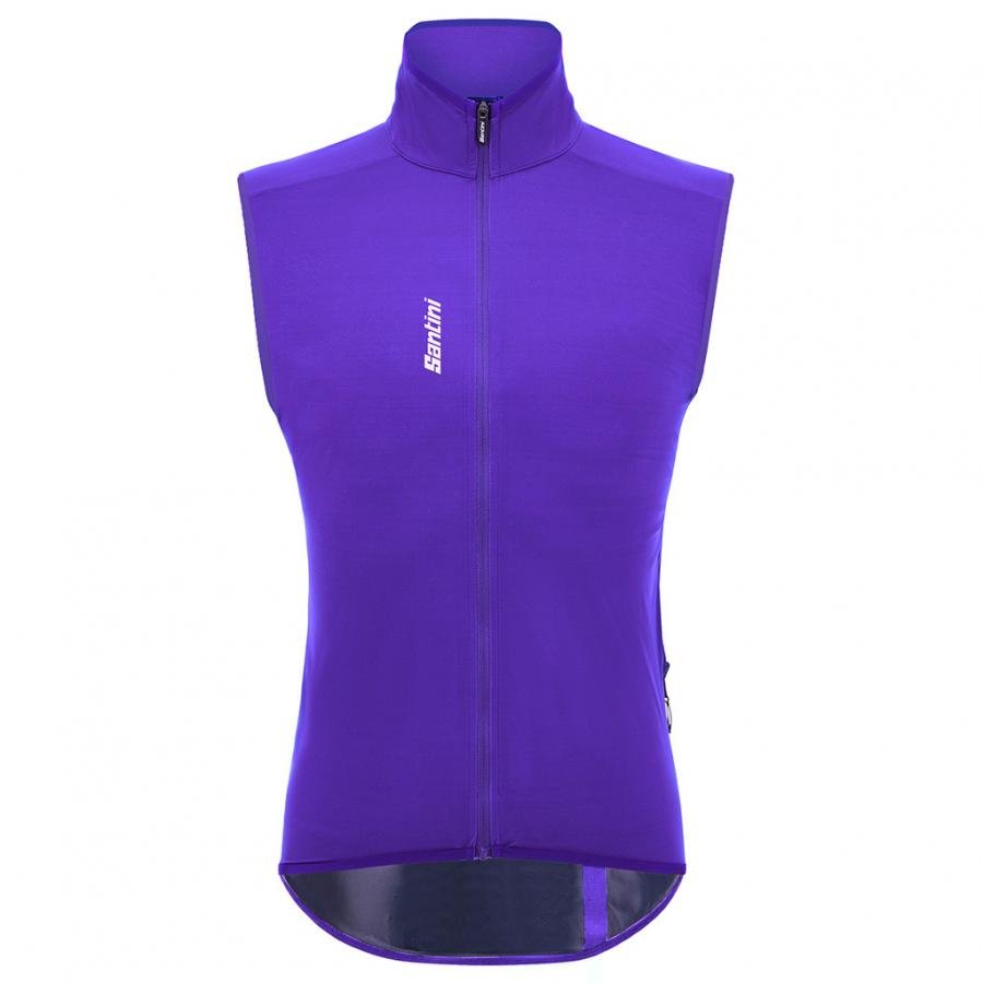 Santini Magic Unisex Packable Waterproof Vest-Purple - D Byk Store