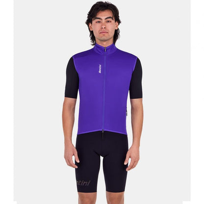 Santini Magic Unisex Packable Waterproof Vest-Purple - D Byk Store