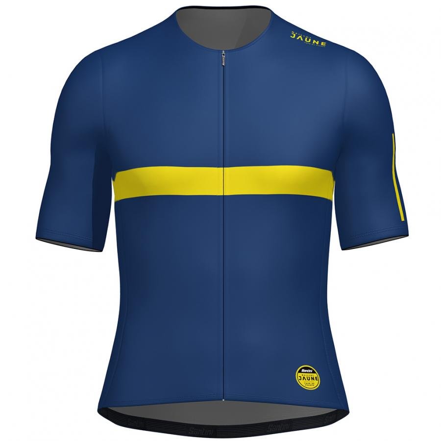 Santini Maillot Jaune Col De La Madeleine Unisex Jersey-Print - D Byk Store