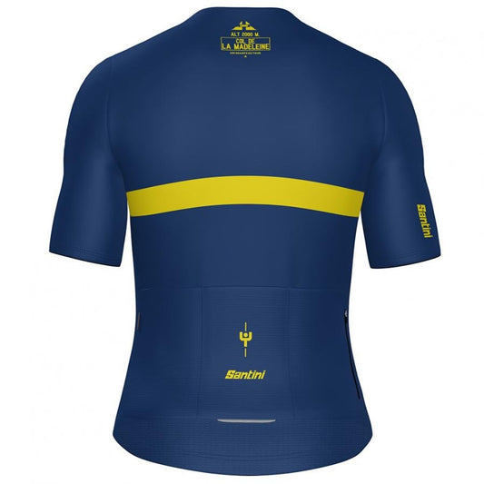 Santini Maillot Jaune Col De La Madeleine Unisex Jersey-Print - D Byk Store