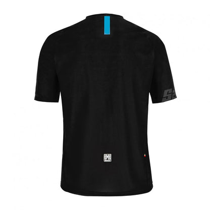 Santini MTB Sasso Jersey-Black/Turquoise - D Byk Store